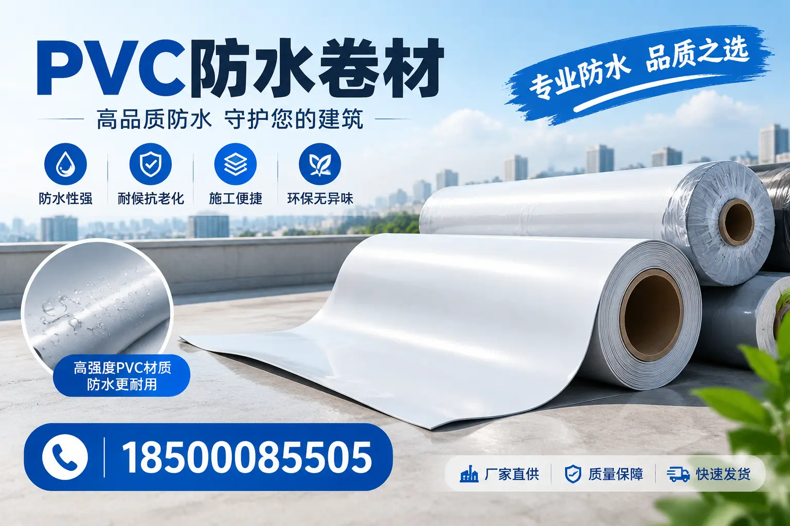 常见pvc防水卷材选型误区，常州用户必看